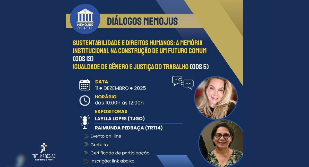 TRT-14 participa de encontro nacional sobre memória institucional e direitos humanos