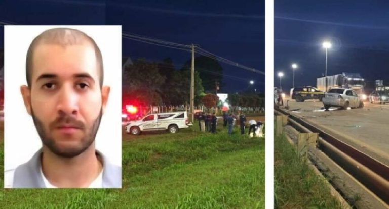 Carro atinge motoneta na BR-364 em Vilhena e mata homem