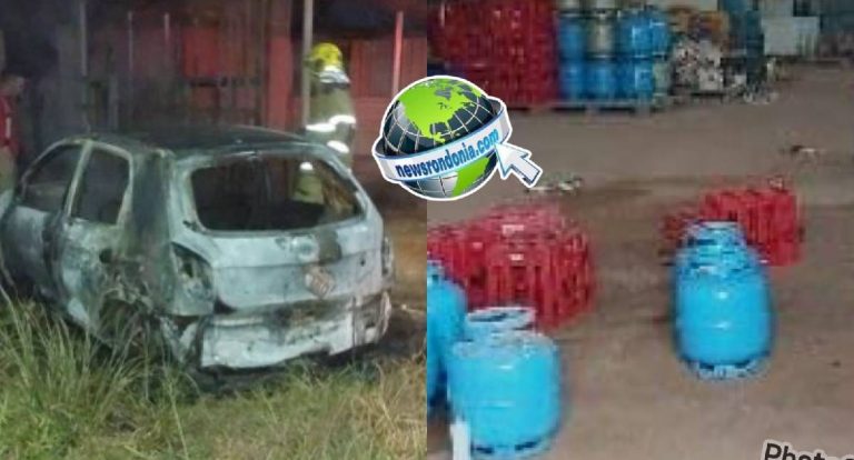 Carro incendiado por criminosos havia sido furtado de depósito em Porto Velho