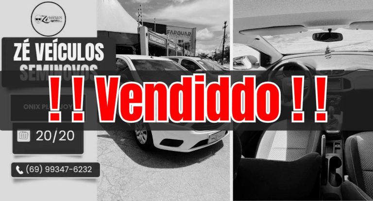 Onix Plus Joy 2020 Econômico e Confiável na Zé Veículos