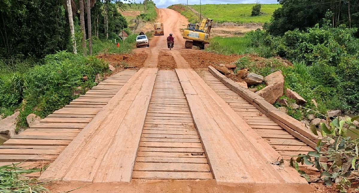 DER recupera ponte do Rio Cujubim após pedido de deputado