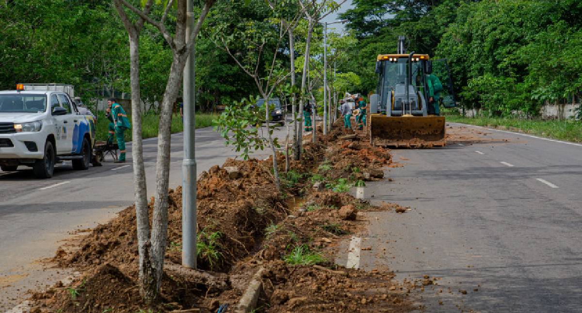 Fiação aérea de energia e telefonia está com os dias contados em Porto Velho