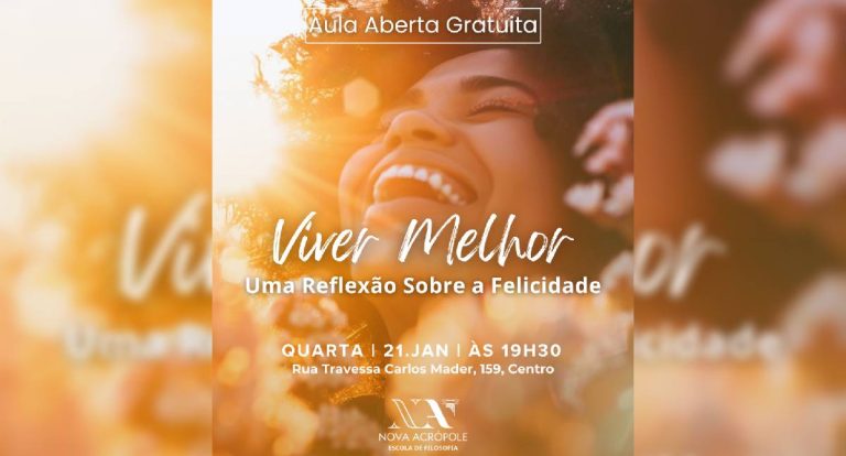 Filosofia: Palestra propõe reflexão sobre viver melhor no ano