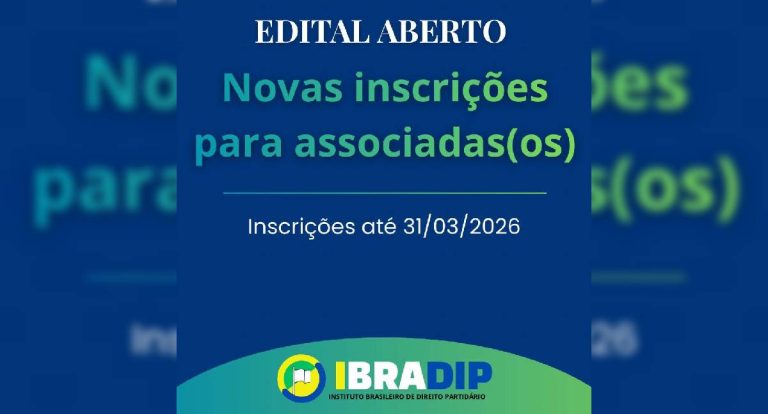 IBRADIP abre inscrições para novos associados e reforça compromisso com democracia partidária
