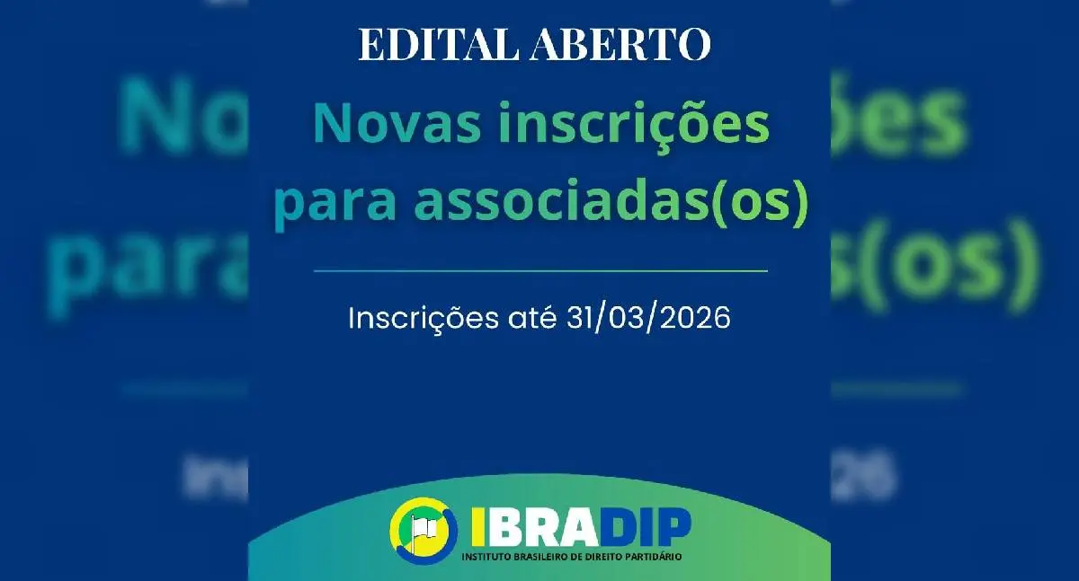 IBRADIP abre inscrições para novos associados e reforça compromisso com democracia partidária