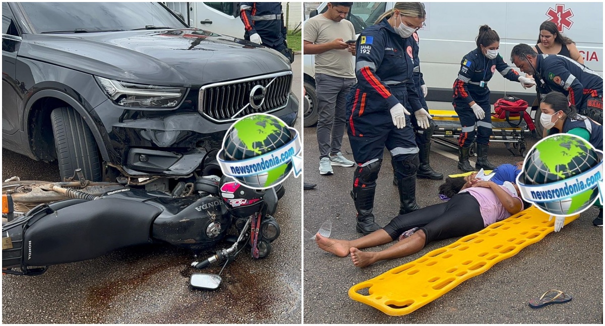 Novo acidente na Duque de Caxias deixa mãe e filha feridas após carro avançar cruzamento