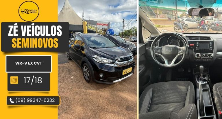 WR-V EX CVT 2018 Automático Com Baixa Quilometragem na Zé Veículos