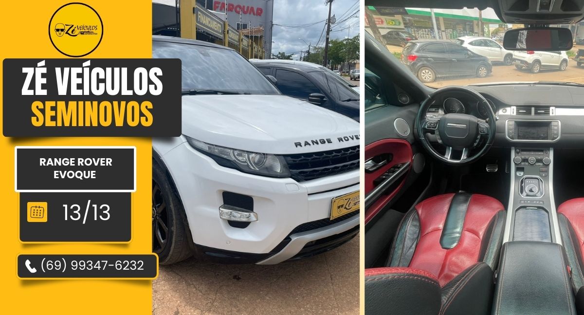 Range Rover Evoque 2013 Automática Com Alto Padrão na Zé Veículos