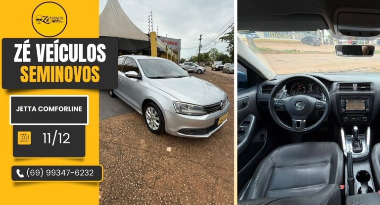 Jetta Comfortline 2012 Automático Com Motor 2.0 na Zé Veículos