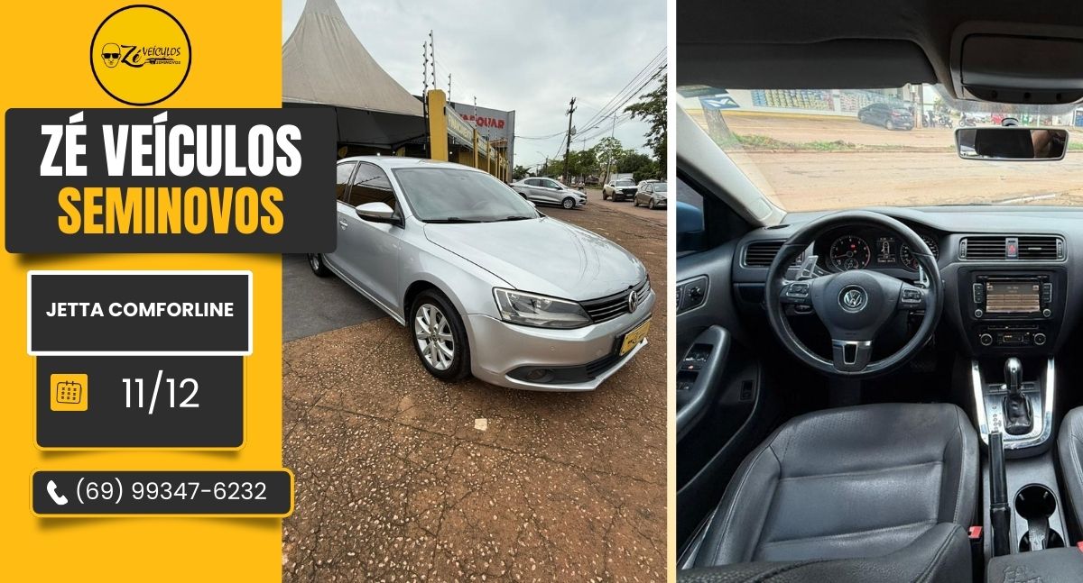 Jetta Comfortline 2012 Automático Com Motor 2.0 na Zé Veículos