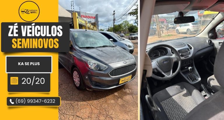 Ka SE Plus 2020 Com Baixa Quilometragem na Zé Veículos