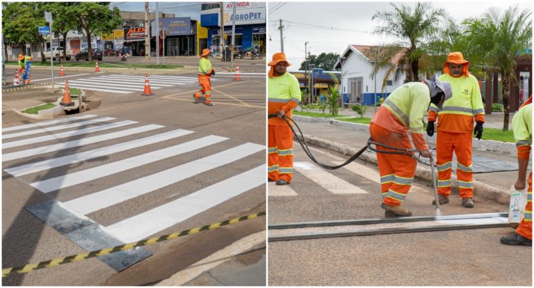 Sinalização de trânsito em Jaru: parceria investe R$ 4 milhões