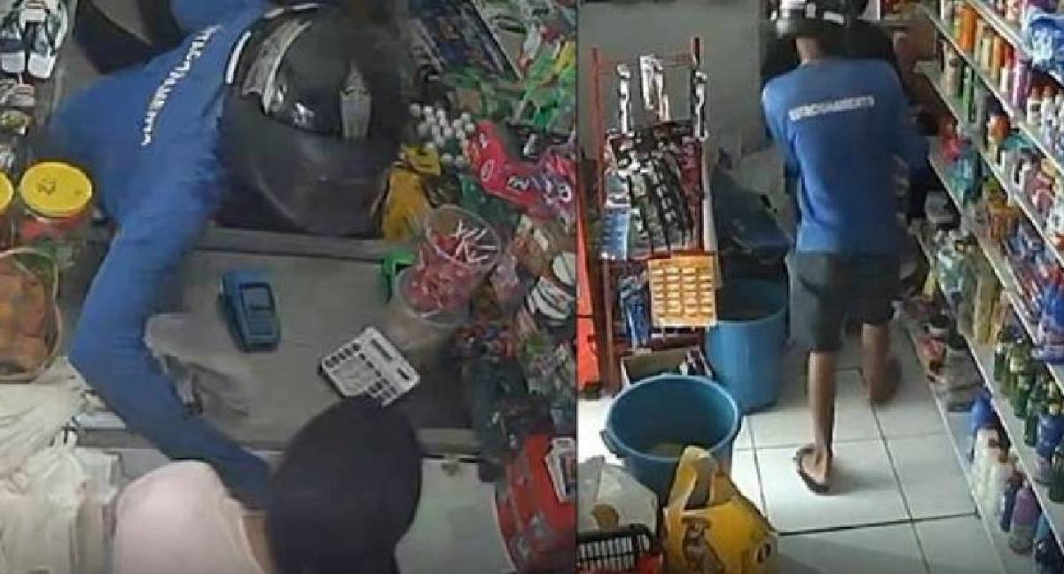 Assalto armado a mercadinho rouba clientes em Vilhena