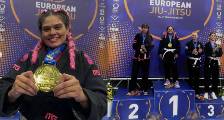 Atleta Rondoniense Brendha Nahala conquista ouro no Europeu de Jiu-Jitsu, em Lisboa