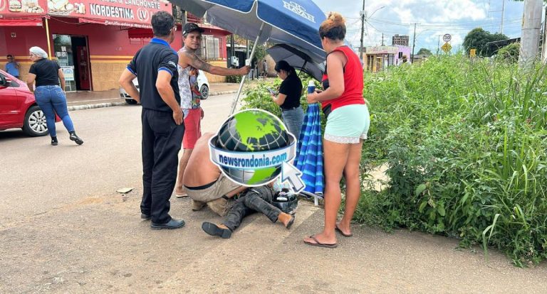 Carro avança preferencial e causa acidente com mãe e filha em moto
