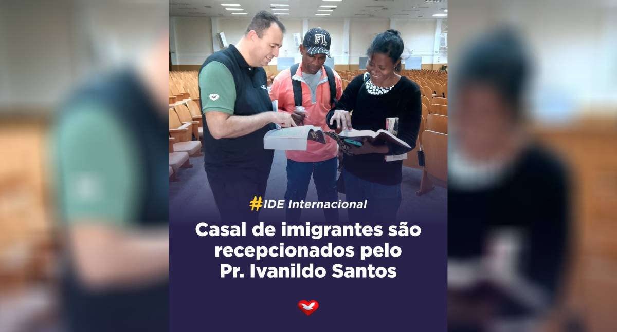 Casal de imigrantes é recepcionado pelo Pr. Ivanildo Santos