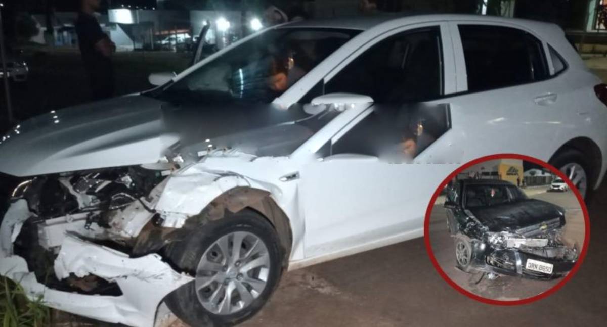 Colisão entre dois carros mobiliza Polícia Militar em Rondônia