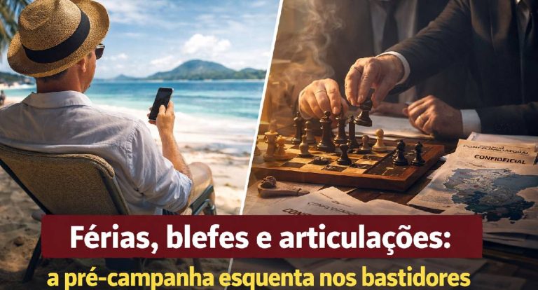 Coluna Espaço Aberto – “Férias, blefes e articulações: a pré-campanha esquenta nos bastidores”