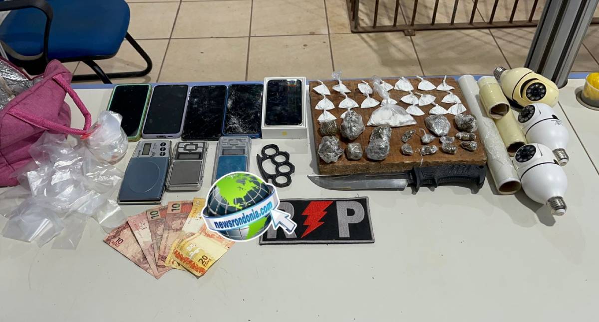 Equipe do sargento Machado prende dupla por tráfico de drogas