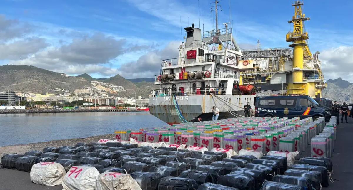 Espanha apreende 10 toneladas de cocaína em navio que saiu do Brasil