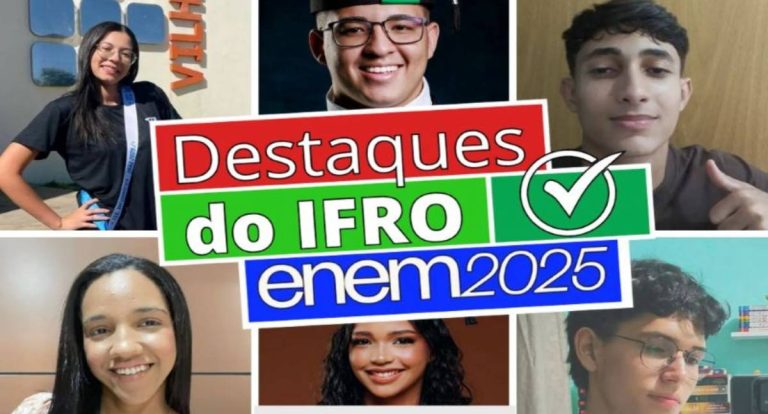 Estudantes do IFRO alcançam notas de destaque no Enem 2025
