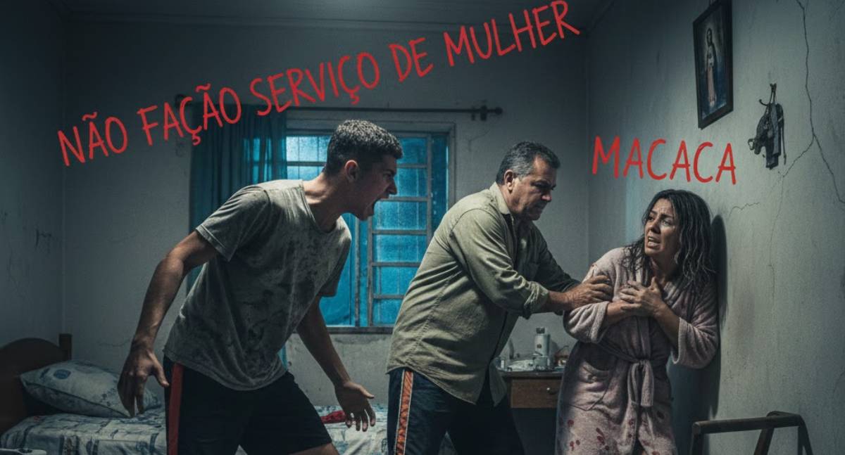 Filho chama mãe de “macaca” e diz que não faz serviço de mulher após ser acordado para trabalhar