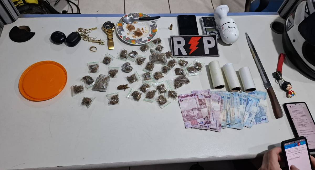 Foragido é preso e ponto de venda de drogas é fechado no centro