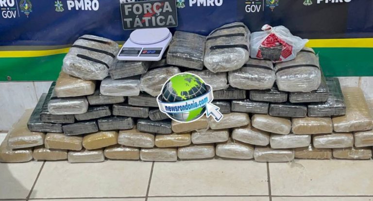 Força Tática do 9º Batalhão apreende cerca de 60kg de drogas na zona sul