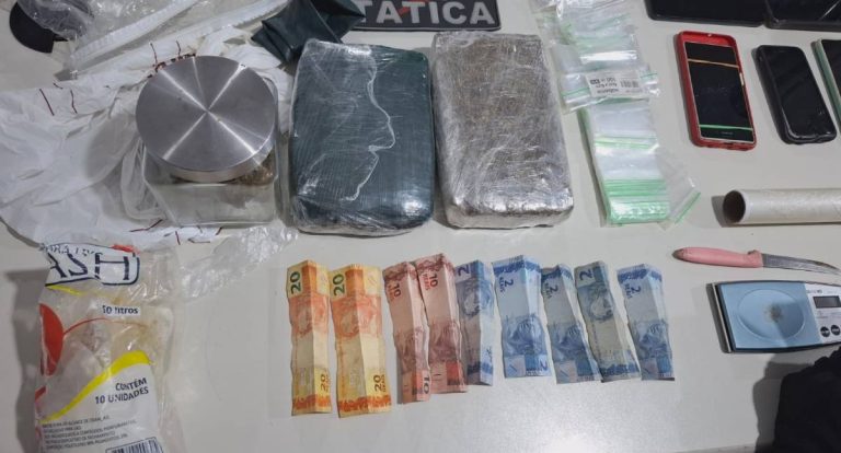 Força Tática prende suspeito com drogas no bairro Nacional