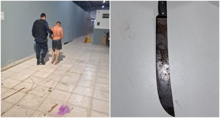 Homem é preso após ameaçar esposa e enfrentar PM em Porto Velho
