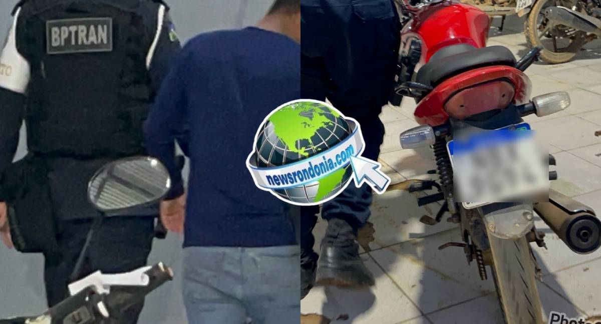 Homem é preso com moto adulterada comprada em garagem