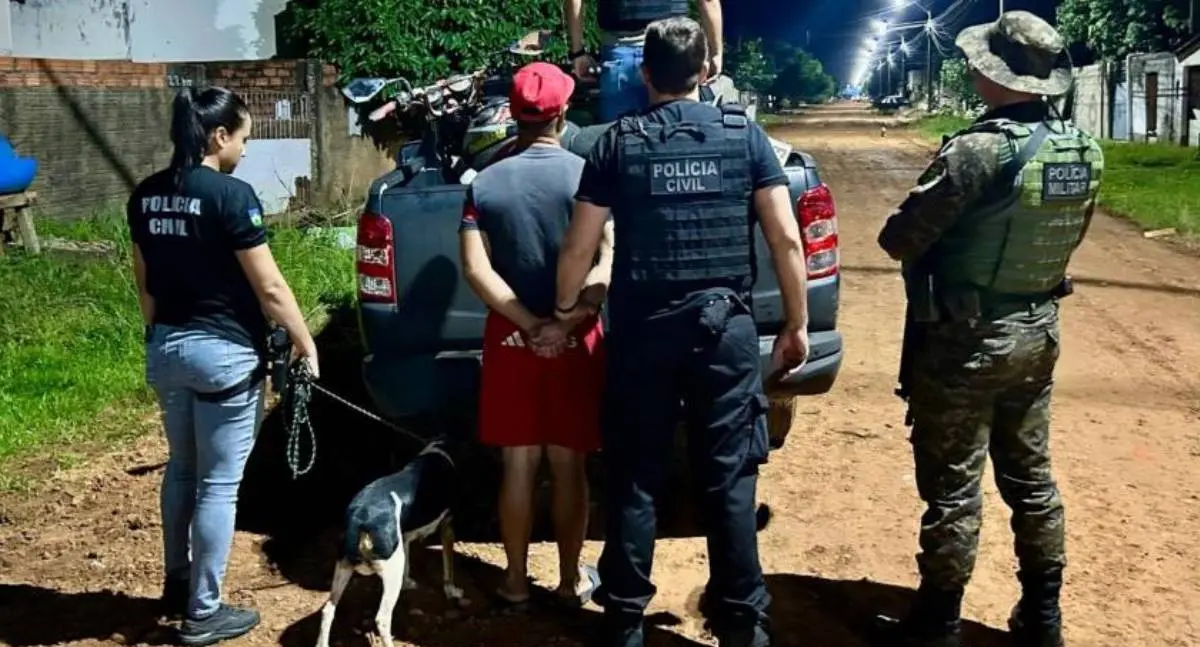 Homem é preso por arrastar cadela com câncer em Vilhena