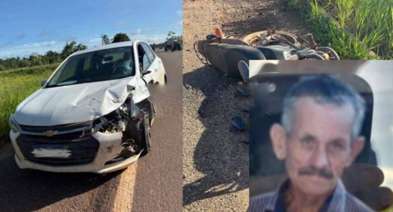 Idoso morre em acidente na BR 429 ao tentar visitar esposa em hospital
