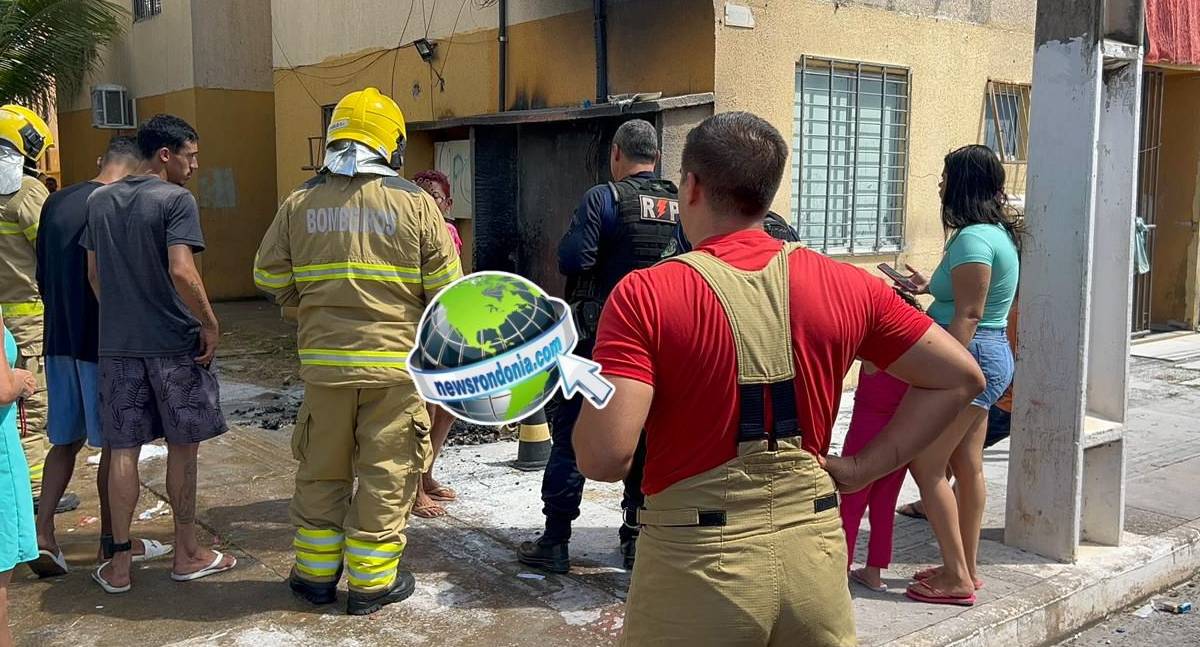 Incêndio em condomínio popular mobiliza Corpo de Bombeiros na zona leste