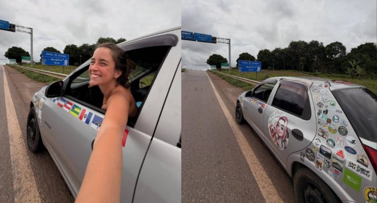 Influenciadora que viaja por capitais de Celta chega a Porto Velho