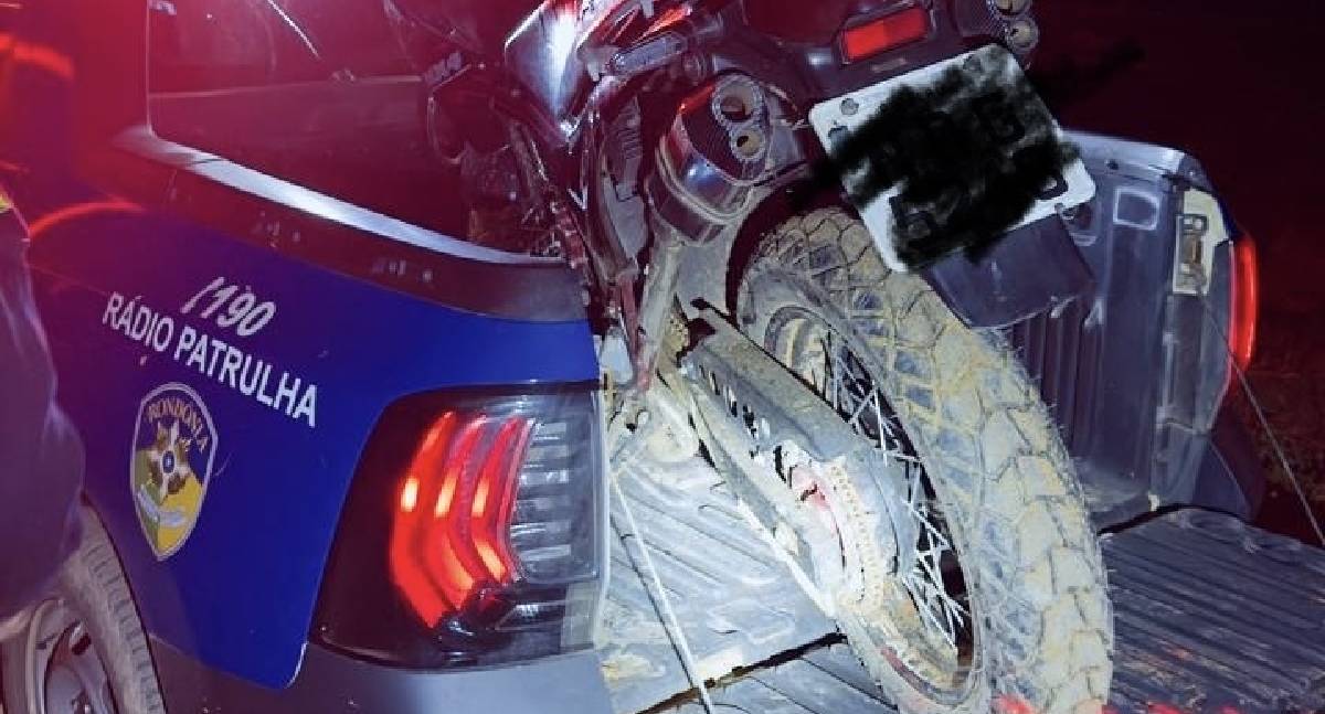 Jaru: Polícia Militar recupera motocicleta furtada em Palmares