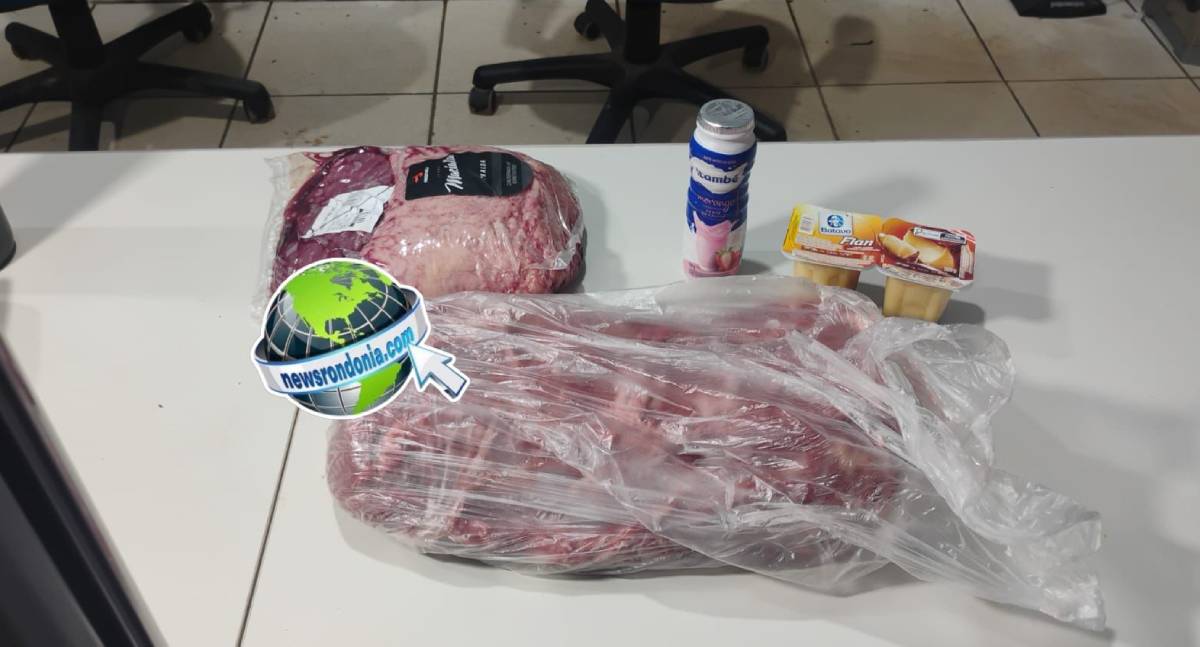 Ladrão de carne é preso após ferir funcionários em Porto Velho