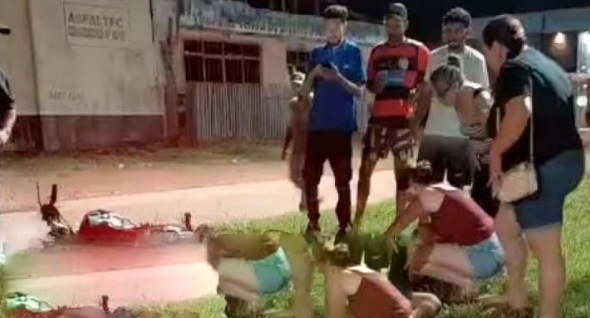Motociclista de 18 anos fica em estado grave após acidente em RO