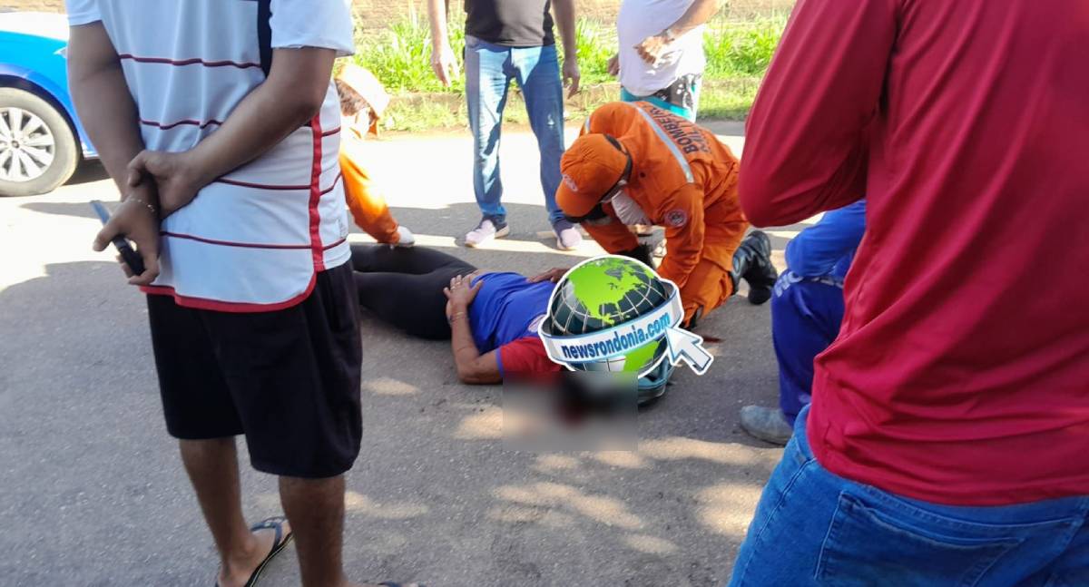 Mulher fica gravemente ferida em atropelamento na zona leste