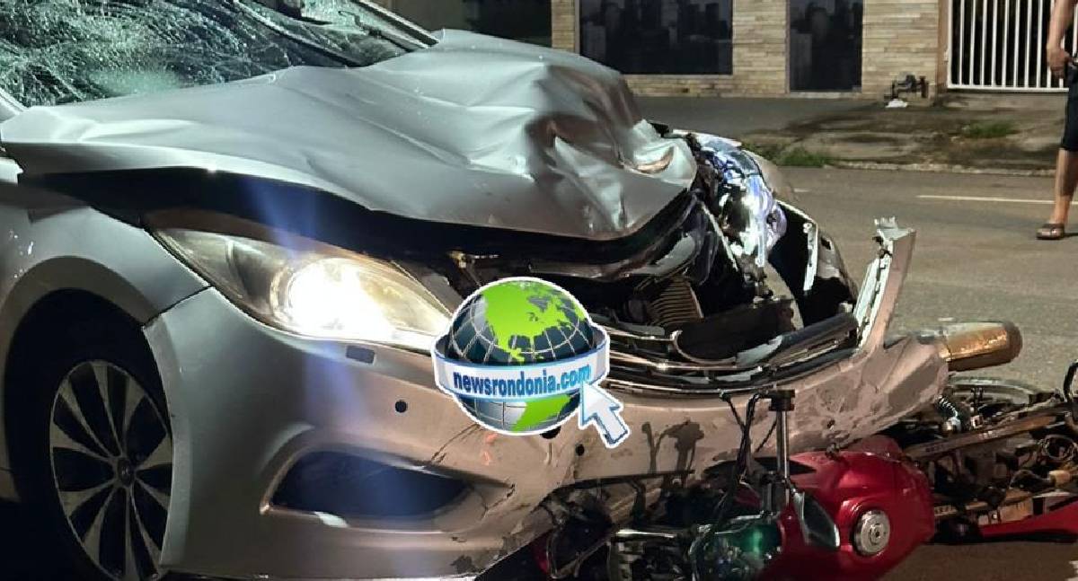 Na Abunã: Motorista de Azera foge após acidente com casal em moto