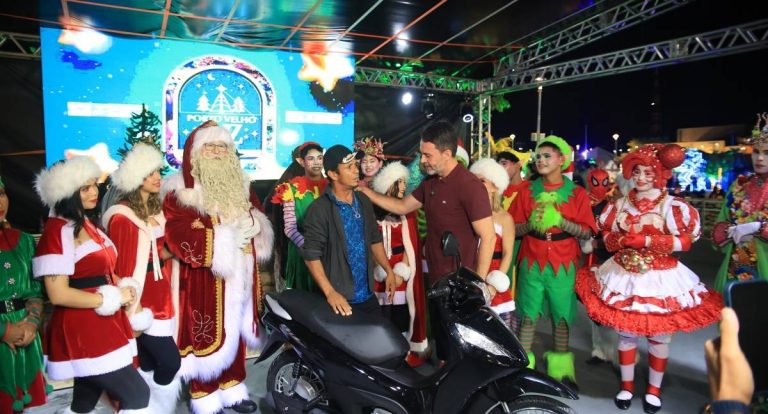 Natal Porto Velho Luz: sorteio de moto encerra programação