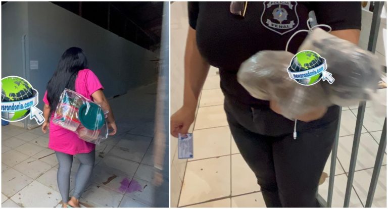 NO 603: Jovem é flagrada tentando entrar com drogas em presídio de Porto Velho