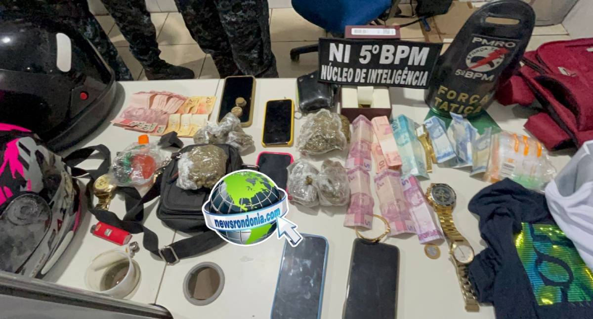Operação da Força Tática prende bando com drogas na zona leste