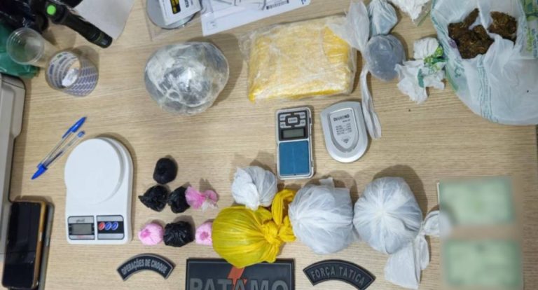 Patamo fecha dois pontos de venda de drogas e prende suspeitos