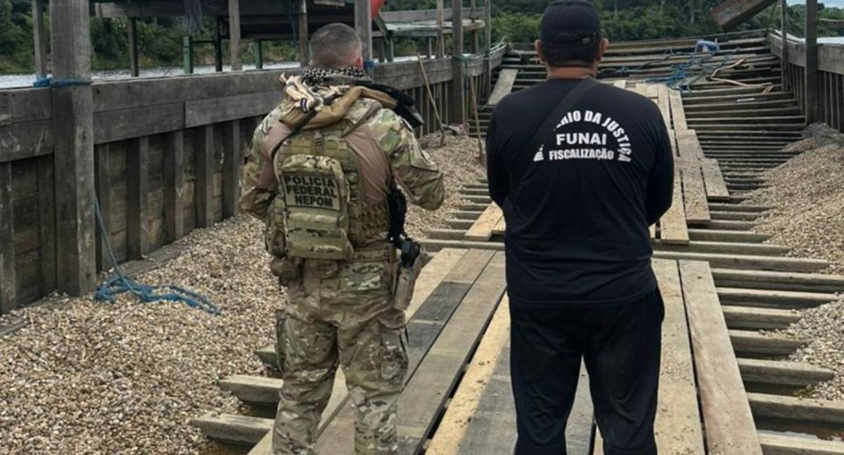 PF, Funai e Ibama deflagram operação contra garimpo ilegal no Rio Guaporé/RO