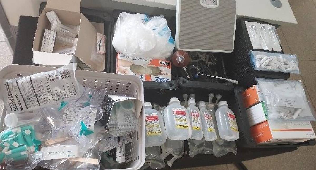 PM de Vilhena apreende drogas e materiais hospitalares; enfermeiro é conduzido