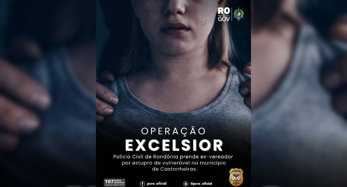 Polícia Civil prende ex-vereador condenado por estupro de vulnerável em Castanheiras