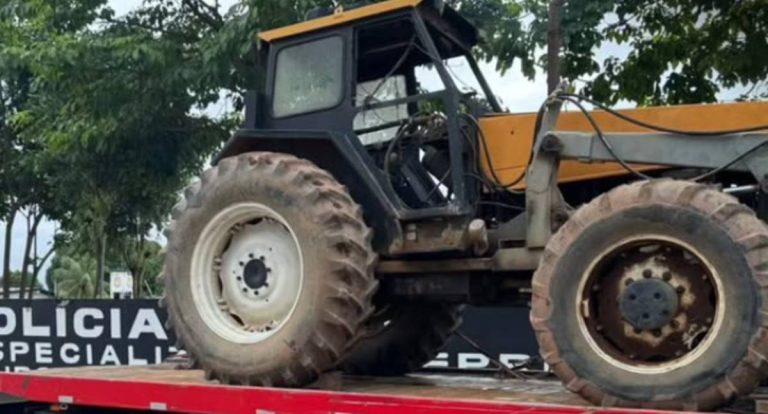 Polícia Civil recupera trator agrícola em Candeias do Jamari