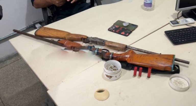 Polícia Militar apreende armas artesanais em operação contra som alto