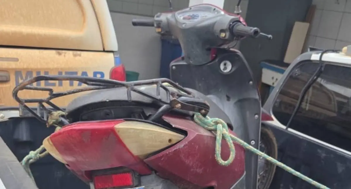 Polícia Militar recupera moto roubada em Governador Jorge Teixeira